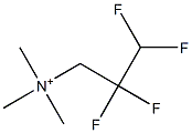 2,2,3,3-Tetrafluoro-N,N,N-trimethyl-1-propanaminium Structure