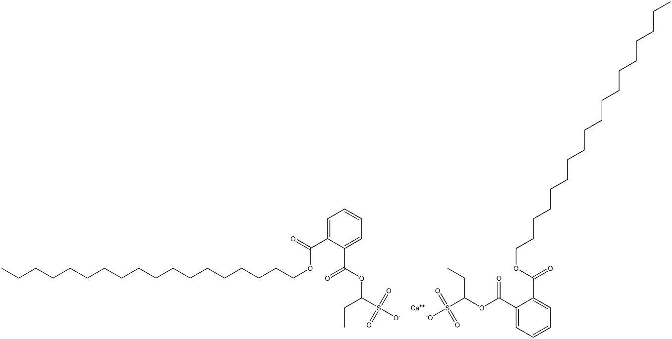 Bis[1-[(2-octadecyloxycarbonylphenyl)carbonyloxy]propane-1-sulfonic acid]calcium salt 结构式