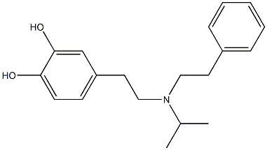 4-[2-[N-(1-Methylethyl)-N-phenethylamino]ethyl]pyrocatechol Struktur