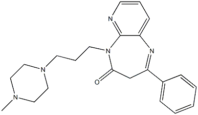  2-Phenyl-5-[3-(4-methylpiperazin-1-yl)propyl]-3H-pyrido[2,3-b][1,4]diazepin-4(5H)-one