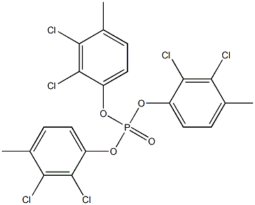 Phosphoric acid tris(2,3-dichloro-4-methylphenyl) ester,,结构式