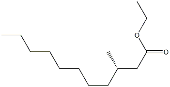 [S,(-)]-3-Methylundecanoic acid ethyl ester,,结构式
