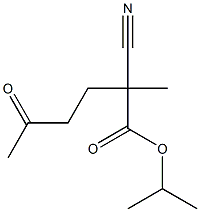 2-Cyano-5-oxo-2-methylhexanoic acid isopropyl ester