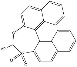 (R)-4-メチルジナフト[2,1-d:1',2'-f][1,3]ジチエピン3,3-ジオキシド 化学構造式