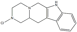 1,2,3,4,6,7,12,12a-Octahydro-2-chloropyrazino[1',2':1,6]pyrido[3,4-b]indole Structure