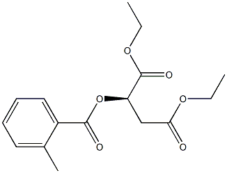 [R,(+)]-2-(o-Toluoyloxy)succinic acid diethyl ester Structure