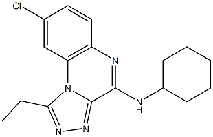 4-Cyclohexylamino-1-ethyl-8-chloro[1,2,4]triazolo[4,3-a]quinoxaline|