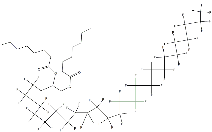 Dioctanoic acid 3-(henpentacontafluoropentacosyl)propane-1,2-diyl ester|