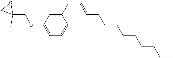 3-(2-Dodecenyl)phenyl 2-methylglycidyl ether Structure