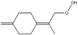 p-Mentha-1(7),4(8)-dien-9-yl hydroperoxide 结构式