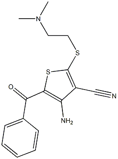 4-Amino-5-benzoyl-2-[[2-(dimethylamino)ethyl]thio]thiophene-3-carbonitrile