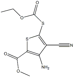 [[4-Amino-3-cyano-5-(methoxycarbonyl)thiophen-2-yl]thio]formic acid ethyl ester