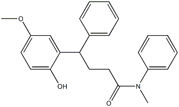 N-Methyl-4-(2-hydroxy-5-methoxyphenyl)-4,N-diphenylbutyramide