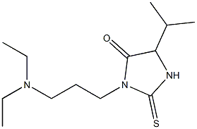 3-(3-Diethylaminopropyl)-5-isopropyl-2-thioxoimidazolidin-4-one Structure