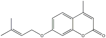 4-Methyl-7-(3-methyl-2-butenyloxy)-2H-1-benzopyran-2-one