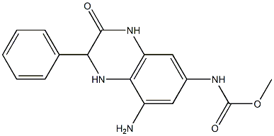N-[(8-Amino-1,2,3,4-tetrahydro-3-oxo-2-phenylquinoxalin)-6-yl]carbamic acid methyl ester Structure