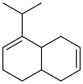 1,4,4a,5,6,8a-ヘキサヒドロ-8-イソプロピルナフタレン 化学構造式