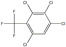 2,3,4,6-Tetrachloro-1-(trifluoromethyl)benzene Structure