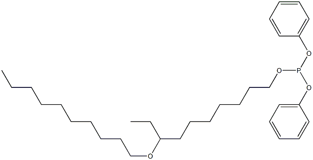 Phosphorous acid 8-(decyloxy)decyldiphenyl ester,,结构式