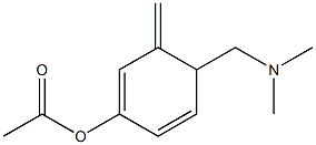  Acetic acid 4-dimethylaminomethyl-3-methylene-1,5-cyclohexadienyl ester