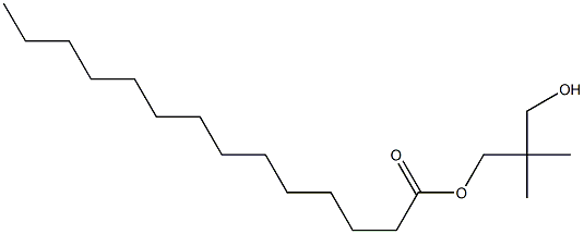 Tetradecanoic acid 3-hydroxy-2,2-dimethylpropyl ester Structure