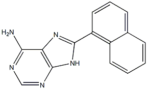 6-Amino-8-(1-naphthalenyl)-9H-purine Structure