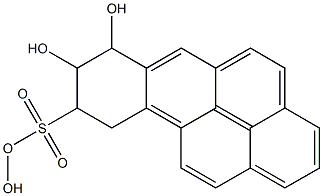 7,8,9-Trihydroxy-7,8,9,10-tetrahydrobenzo[a]pyrene-9-sulfonic acid Structure