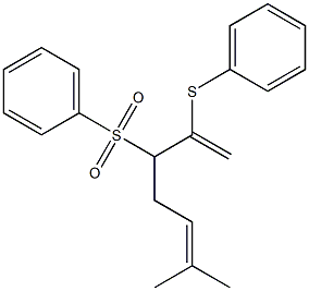 2-Phenylthio-3-phenylsulfonyl-6-methyl-1,5-heptadiene|