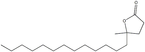 4-Hydroxy-4-methylheptadecanoic acid lactone Struktur