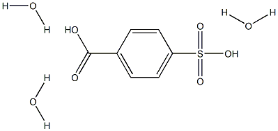 p-Sulfobenzoic acid trihydrate Struktur