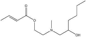 Crotonic acid 2-[N-(2-hydroxyhexyl)-N-methylamino]ethyl ester Structure