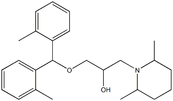 1-[Bis(2-methylphenyl)methoxy]-3-(2,6-dimethyl-1-piperidinyl)-2-propanol