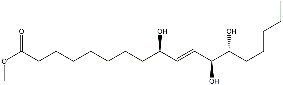 (9R,10E,12S,13R)-9,12,13-Trihydroxy-10-octadecenoic acid methyl ester Structure