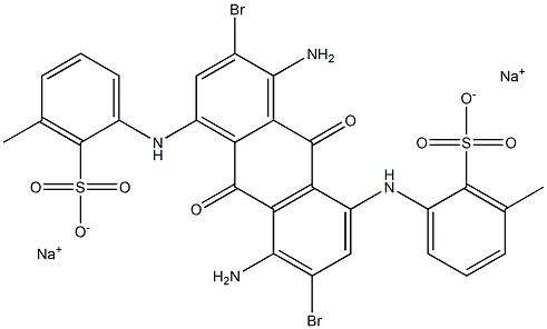  2,2'-[[(4,8-Diamino-3,7-dibromo-9,10-dihydro-9,10-dioxoanthracene)-1,5-diyl]diimino]bis(6-methylbenzenesulfonic acid)disodium salt