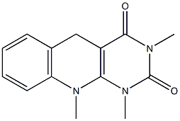 5,10-Dihydro-1,3,10-trimethylpyrimido[4,5-b]quinoline-2,4(1H,3H)-dione Structure