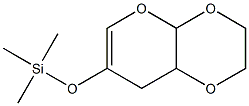 2,3,4a,8a-テトラヒドロ-7-[(トリメチルシリル)オキシ]-8H-ピラノ[2,3-b]-1,4-ジオキシン 化学構造式