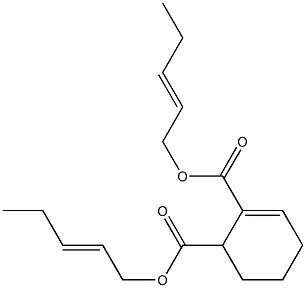 2-シクロヘキセン-1,2-ジカルボン酸ビス(2-ペンテニル) 化学構造式