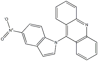 9-(5-Nitro-1H-indol-1-yl)acridine Struktur