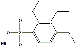 2,3,4-Triethylbenzenesulfonic acid sodium salt Structure