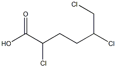 2,5,6-Trichlorohexanoic acid Struktur