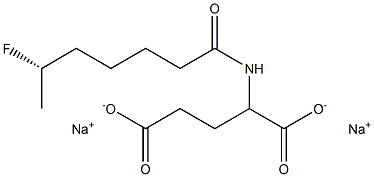 (S)-2-(6-Fluoroheptanoylamino)glutaric acid disodium salt Structure