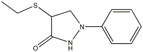 1-Phenyl-4-ethylthiopyrazolidin-3-one Struktur