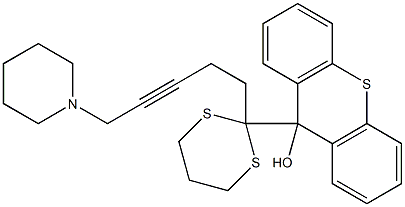 9-[2-[5-(1-Piperidinyl)-3-pentynyl]-1,3-dithian-2-yl]-9H-thioxanthen-9-ol