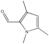 1,3,5-トリメチル-1H-ピロール-2-カルボアルデヒド 化学構造式