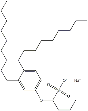 1-(3,4-Dinonylphenoxy)butane-1-sulfonic acid sodium salt,,结构式