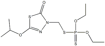 Dithiophosphoric acid O,O-diethyl S-(2,3-dihydro-5-isopropyloxy-2-oxo-1,3,4-thiadiazol-3-yl)methyl ester