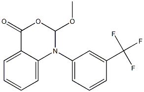 1-[3-(Trifluoromethyl)phenyl]-1,2-dihydro-2-methoxy-4H-3,1-benzoxazin-4-one Structure