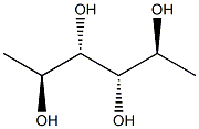 (2S,3S,4S,5S)-ヘキサン-2,3,4,5-テトラオール 化学構造式