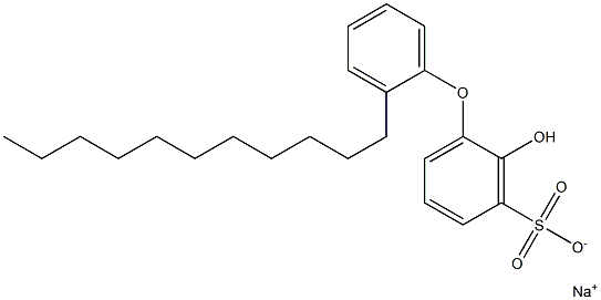 2-Hydroxy-2'-undecyl[oxybisbenzene]-3-sulfonic acid sodium salt 结构式