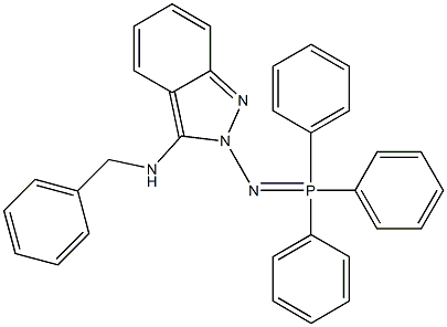 3-Benzylamino-2-[triphenylphosphoranylideneamino]-2H-indazole Structure